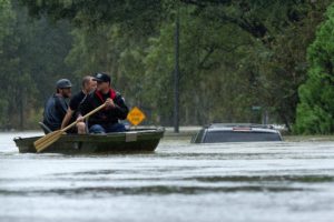 <p>Flooding from Hurricane Harvey in Texas in 2017. Societies can use information about changes in the climate to better adapt (Image: Alamy)</p>