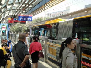 <p>City growth needs to happen in areas already served  by mass transit, or where it is planned, argues Walter Hook (Image of Urumqi BRT by Nick Holdstock)&nbsp;</p>