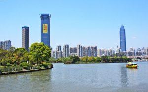 <p>Wenzhou&#8217;s skyline. The city, which was at the forefront of China&#8217;s evolution towards a market economy, is using multimedia to explain the city&#8217;s urban development plans (Image by&nbsp;weibo)</p>