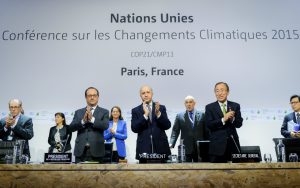 <p>The climate deal agreed in the French capital involved major compromises from all sides Pic COP PARIS</p>