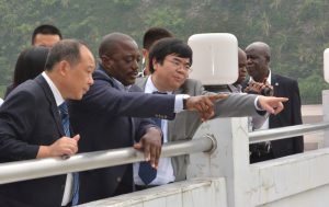 President Joseph Kabila visits the Three Gorges Dam in September 2015.