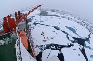 <p>Arctic Ocean drift ice seen from Chinese icebreaker Xue Long (Snow Dragon) Image: Timo Palo</p>