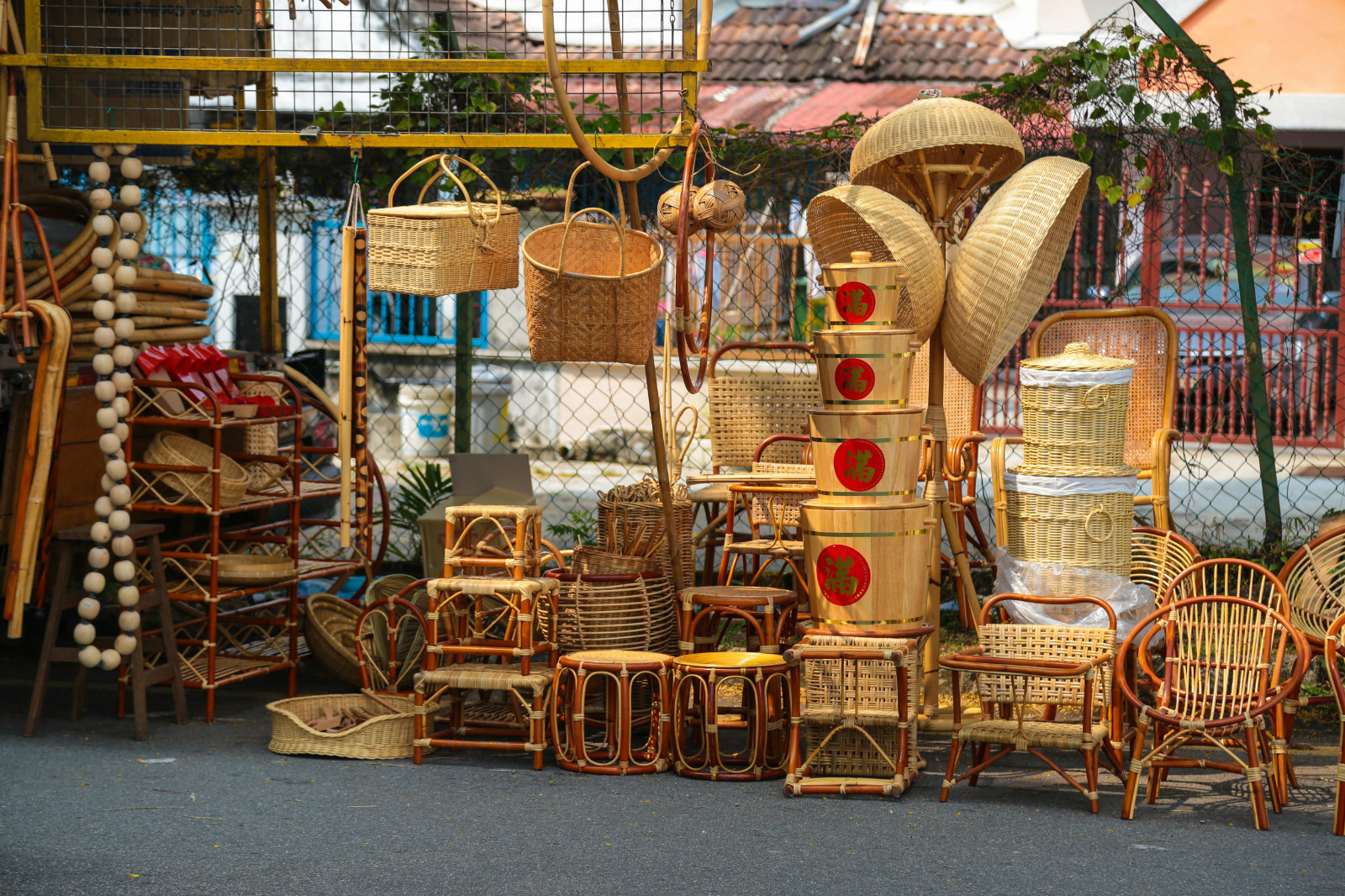 chinese bamboo chair