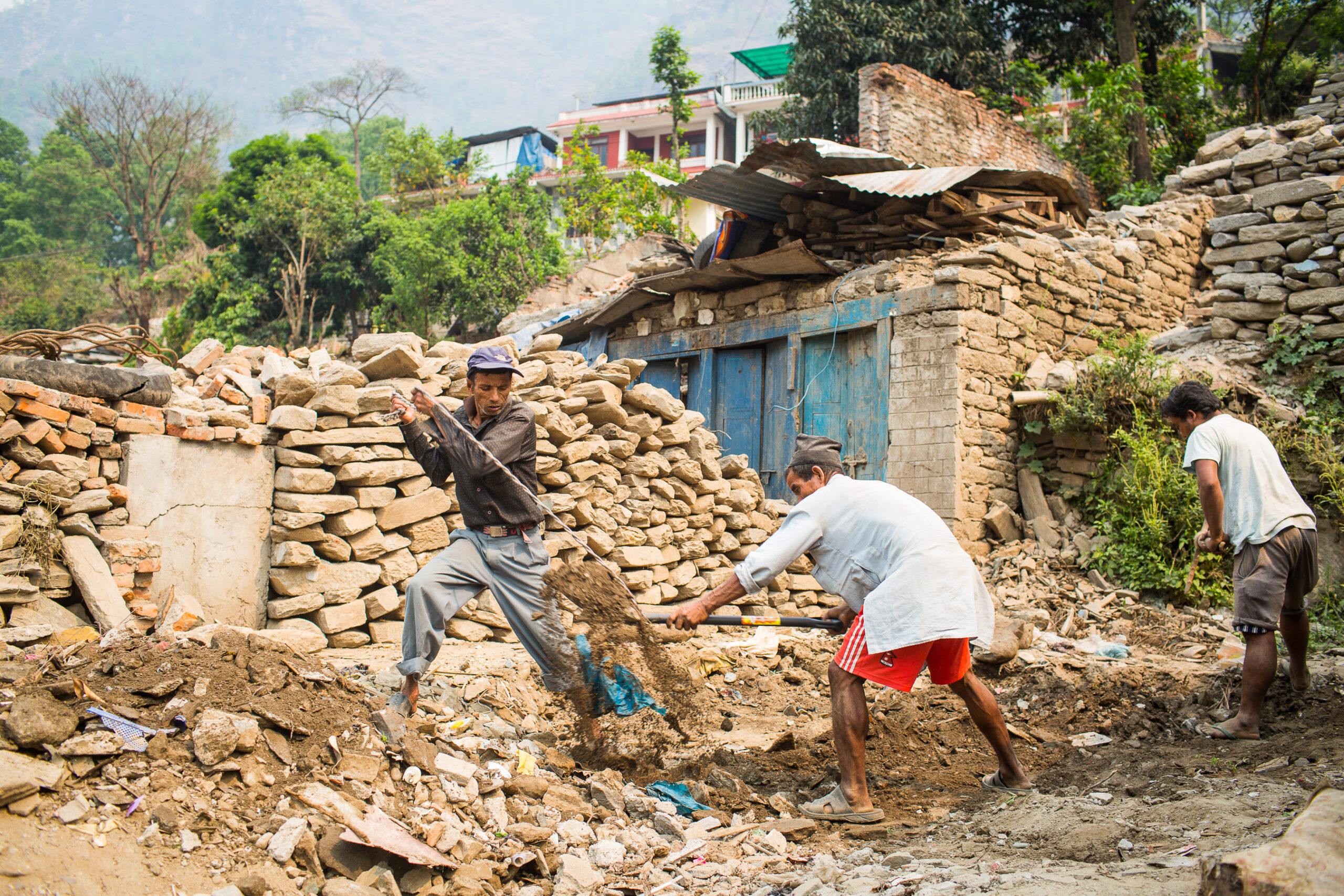 One year after deadly quake in Nepal, Villager enjoys visit from