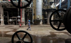 <p>An oil refinery in Wuhan (Image: Sylvia Buchholz / Alamy) </p>