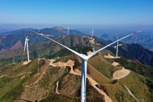 Wind turbines in Liuzhou, Guangxi province (Image: Alamy)