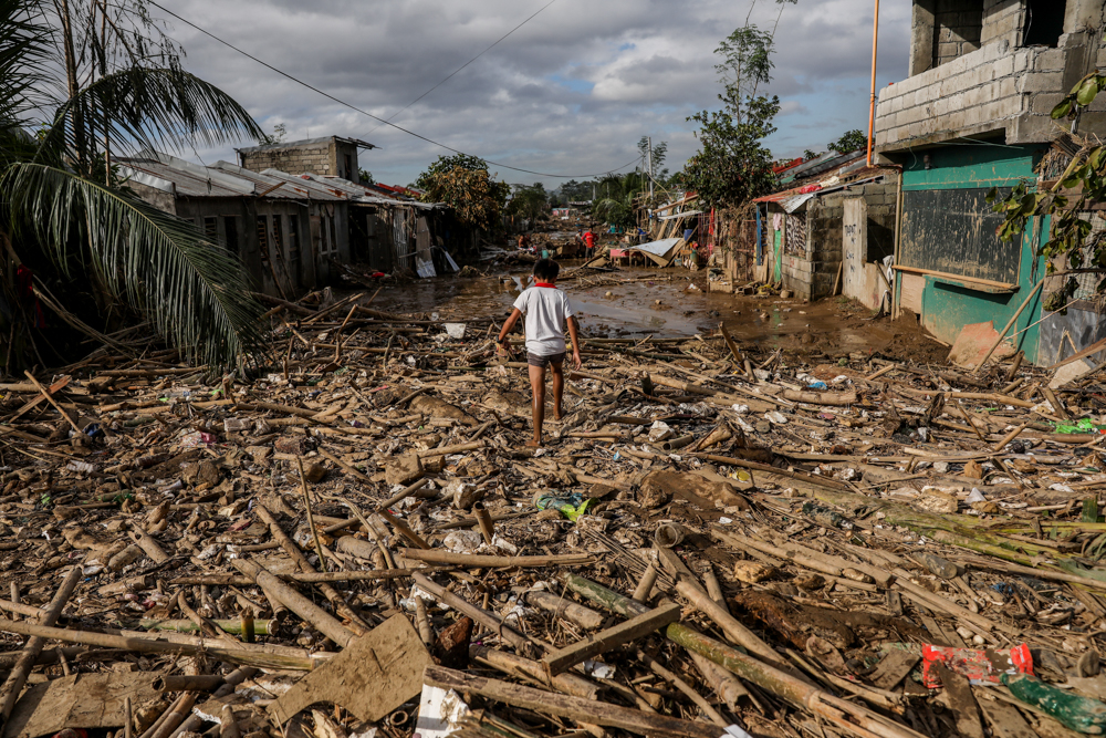 2020年11月，台风瓦姆科（Vamco）在菲律宾造成了灾难性的后果。图片来源：Basilio H. Sepe / Greenpeace