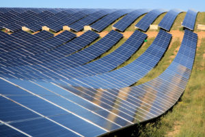 Solar farm in Les Mées, Provence, southeastern France (Image: Helene Roche / Alamy)