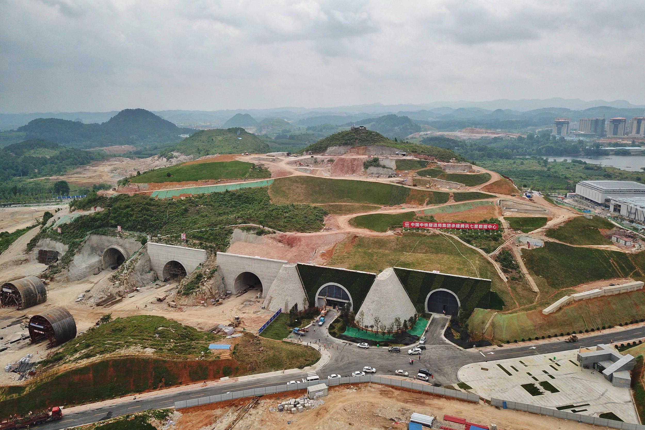 Construction of a Tencent data centre in Guizhou province, southwest China