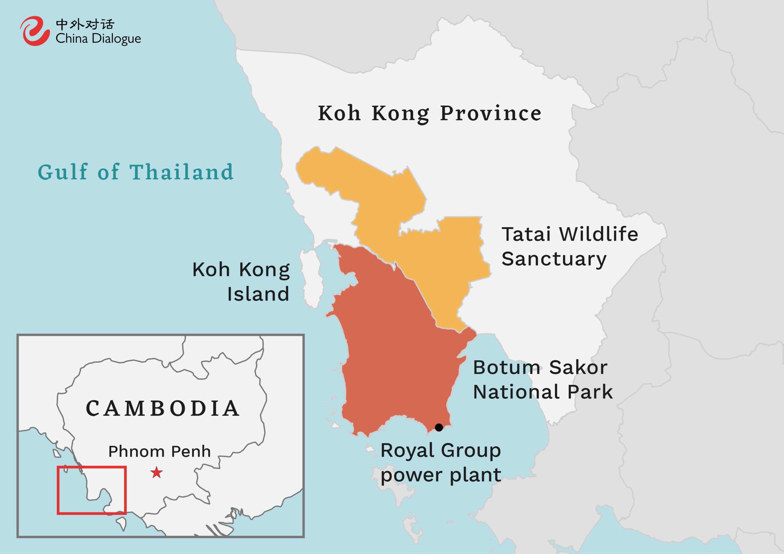 botum sakor national park cambodia map