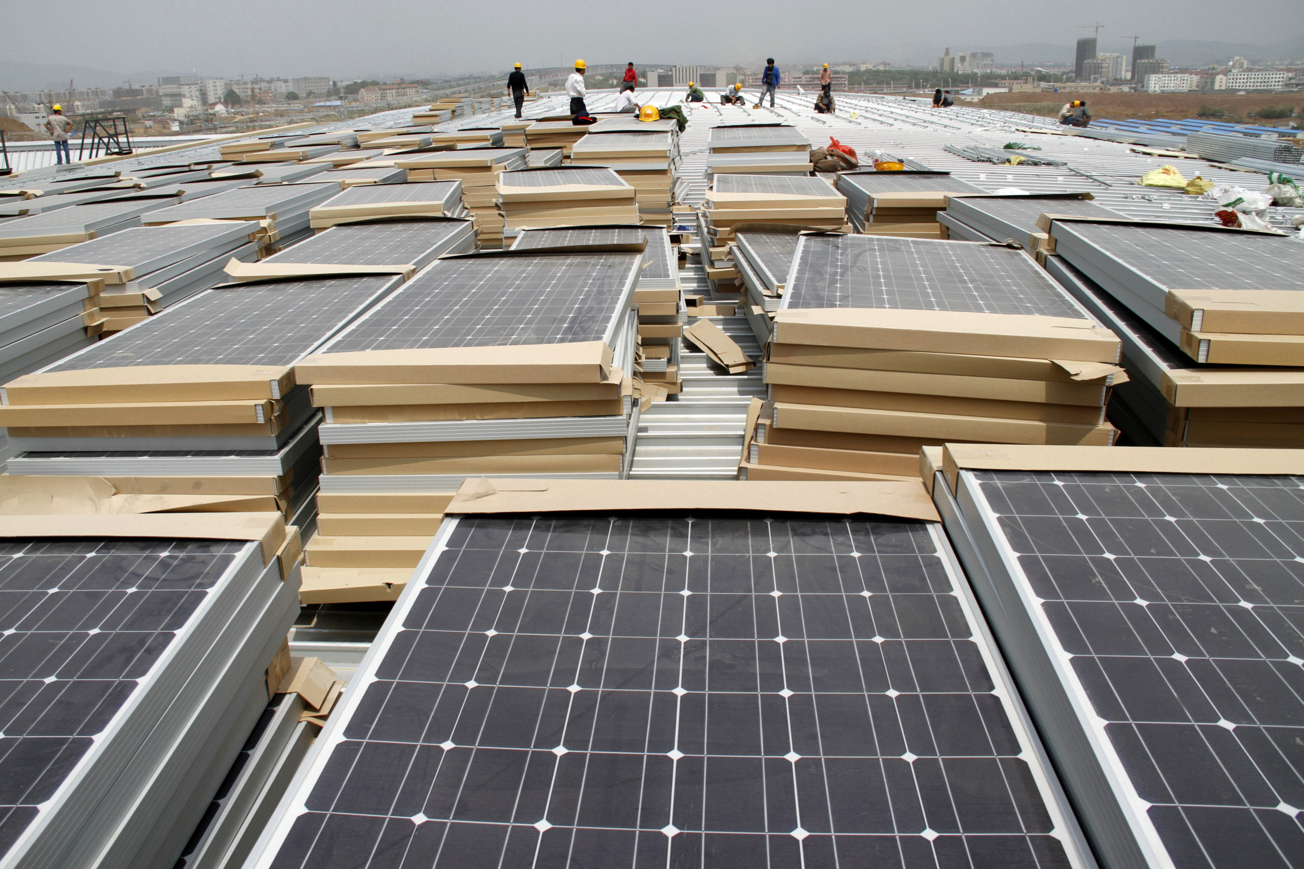 To meet its climate goals, China needs to more than double its wind and solar power generation capacity in the coming decade (Image: Alamy)