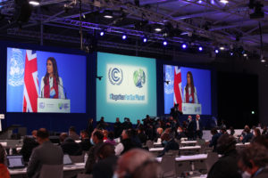 <p>COP25 President Carolina Schmidt speaks at the opening plenary session of this year&#8217;s UN climate conference in Glasgow (Image: Kiara Worth / <a href="https://www.flickr.com/photos/unfccc/51644685240/">UNFCCC</a>, <a href="https://creativecommons.org/licenses/by-nc-sa/2.0/">CC BY NC SA</a>)</p>