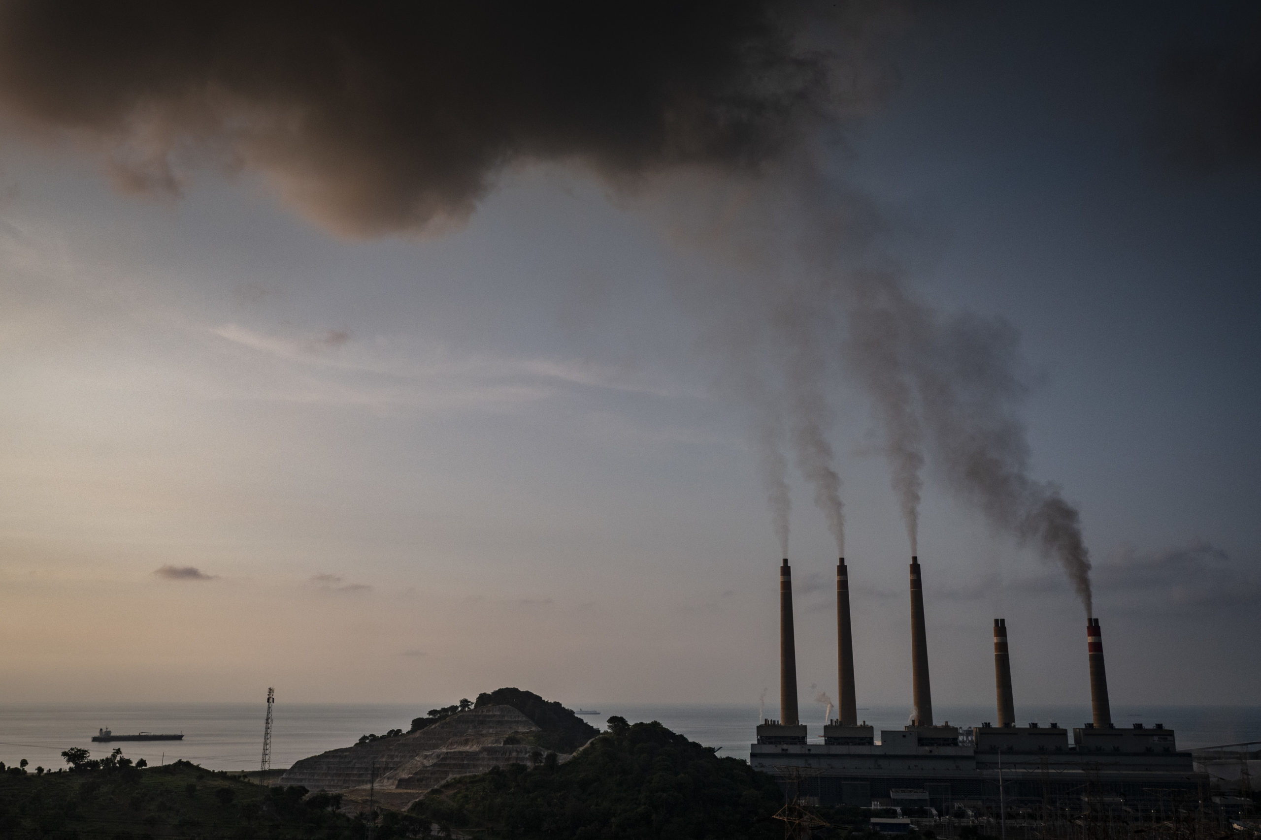 A coal power plant in Suralaya, Banten province, Indonesia.