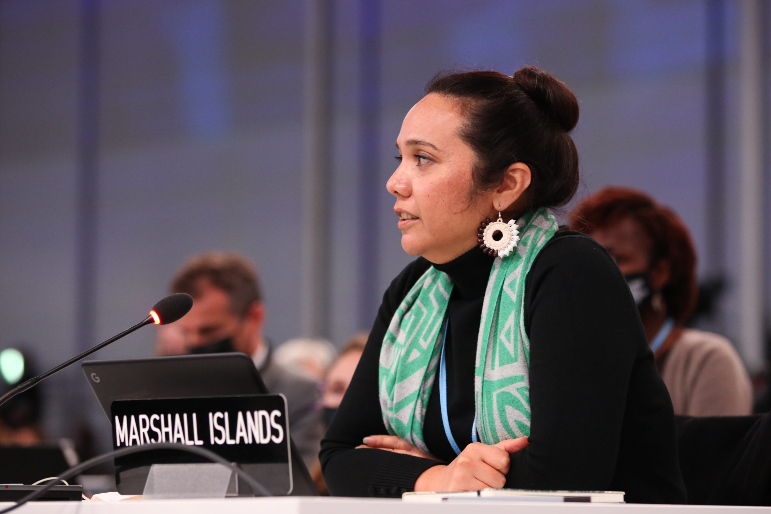 Marshall Islands delegates at COP26