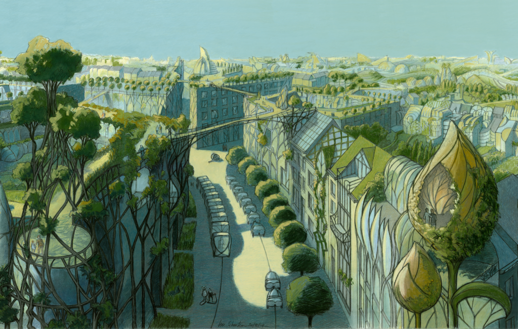 Greener Horizons: 5 Solarpunk Views of the Near and Distant