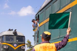Man waves a green flag: Training engineers on the China–Laos railway