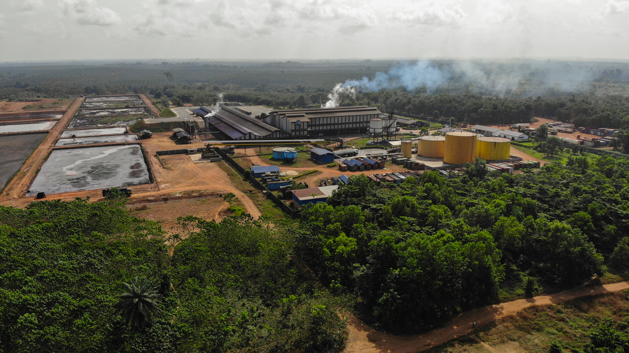SAC’s oil palm mill was built in 2015 to process fruit from its Malen plantation.