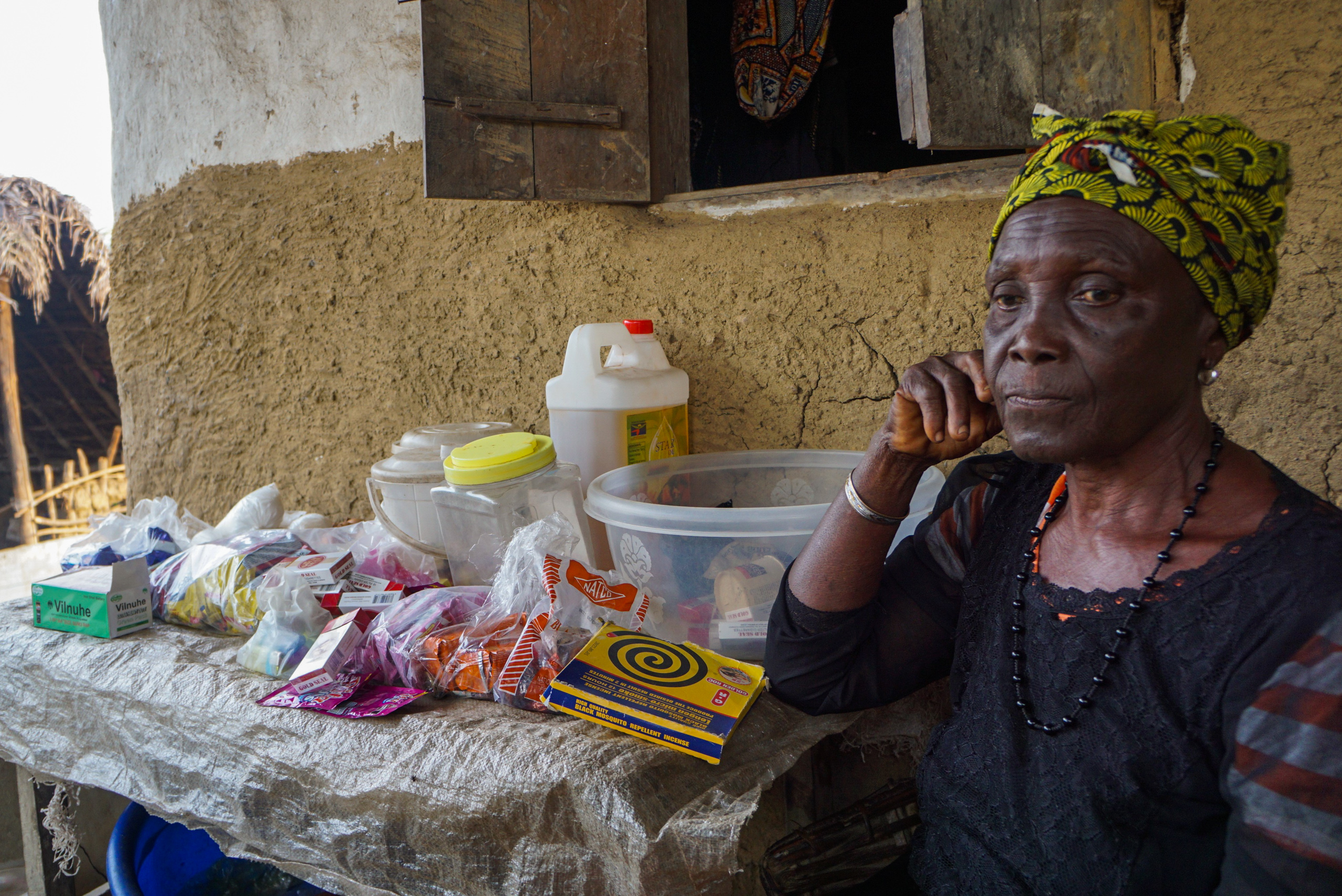 Villager Hawa Koroma felt forced to lease her land to SAC in 2012. 