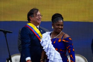 Columbian president Gustavo Petro and vice president Francia Márquez
