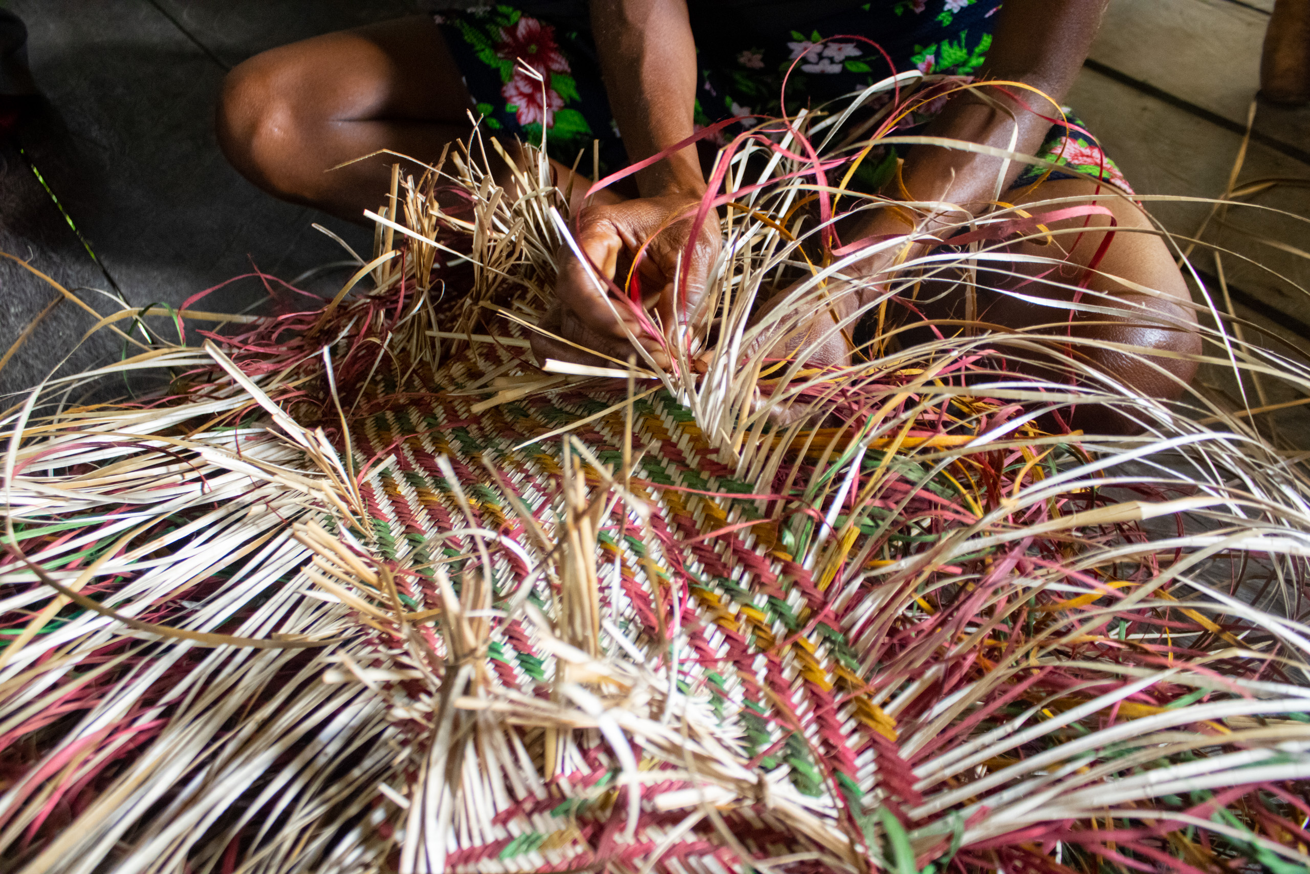 Woven items like noken bags are a source of income for women in West Papua