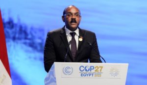 Gaston Browne, prime minister of Antigua and Barbuda at COP27