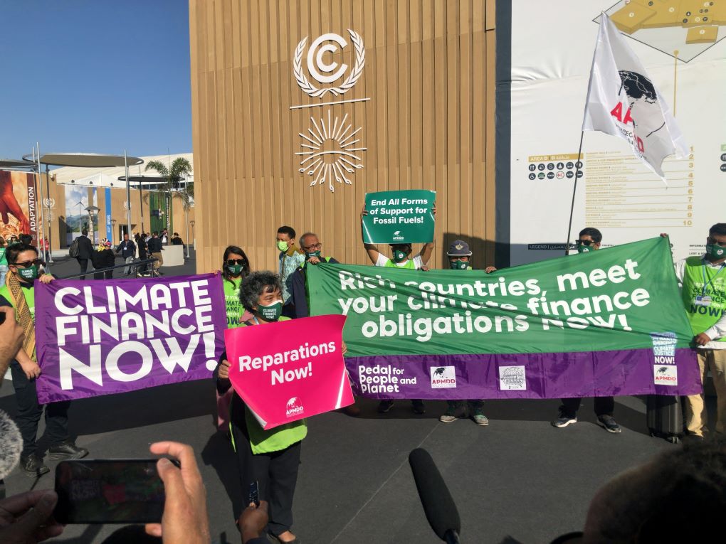 Protestors at COP27