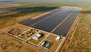 The Garissa solar power plant in eastern Kenya